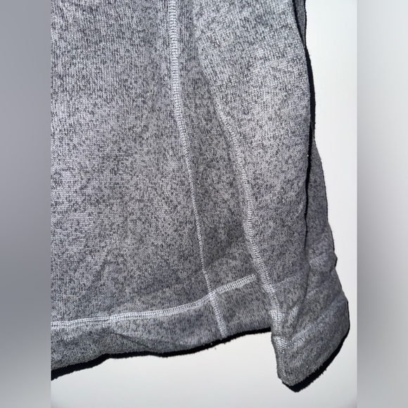 The North Face Knit Collared Zip Up Jacket Grey Polyester Women’s Size Large - Picture 5 of 14